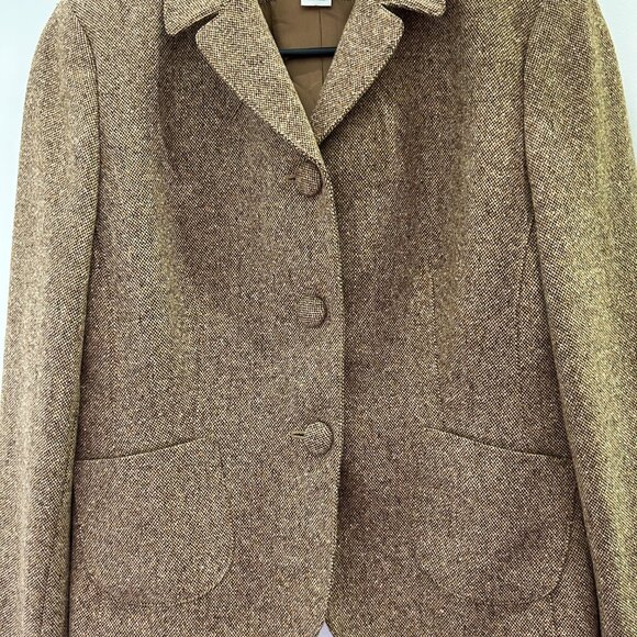 Loft Brown Tweed Blazer Jacket by Ann Taylor Size 6 - Picture 2 of 6